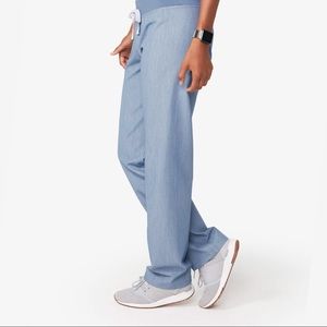 FIGS Livingston Heather Indigo Pants